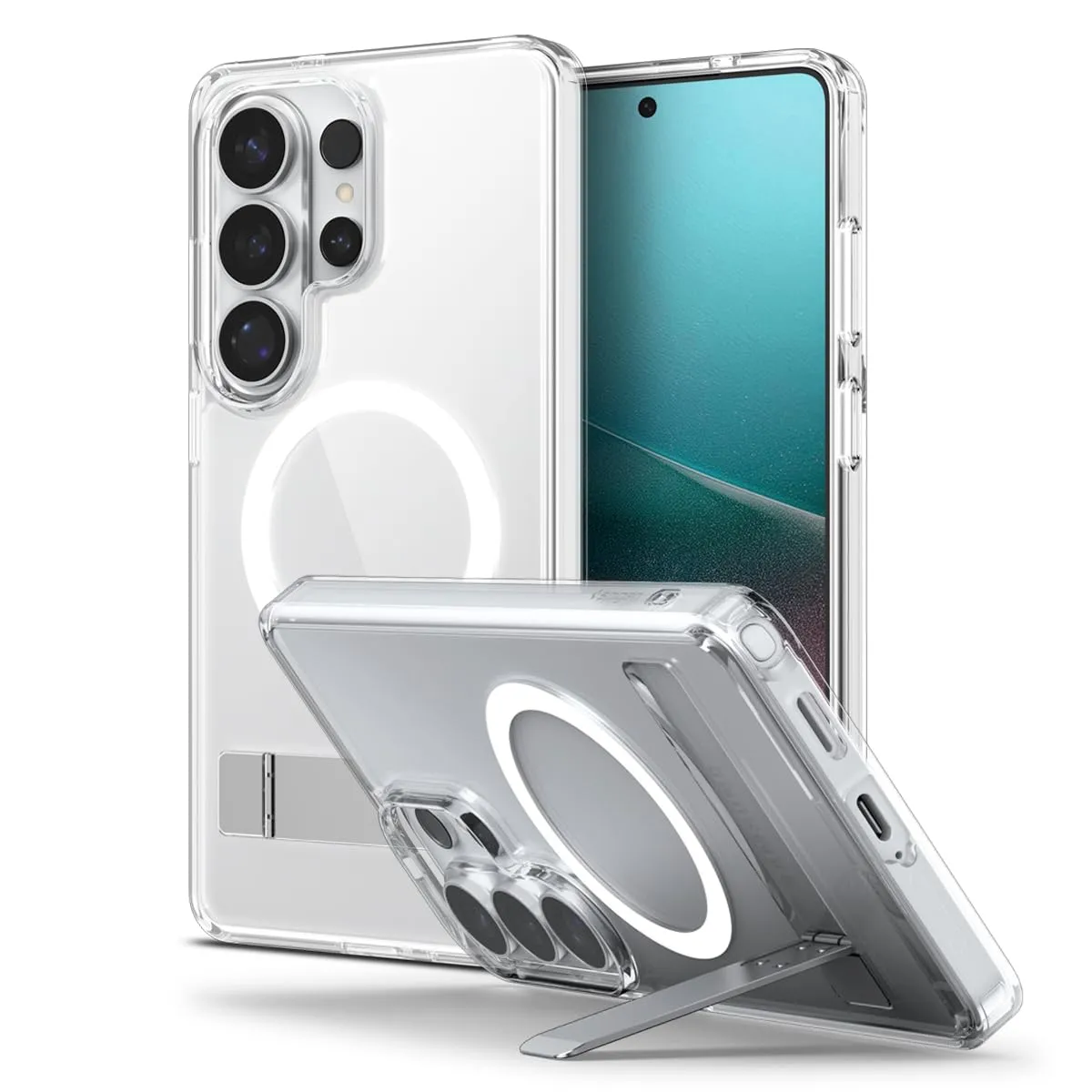 Spigen Ultra Hybrid S MagFit | Samsung Galaxy S26 Ultra Case [Reinforced Kickstand]